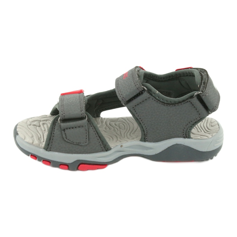 KangaRoos Sandalen Jungen grau-rote Schaumstoffeinsatz 18337 2