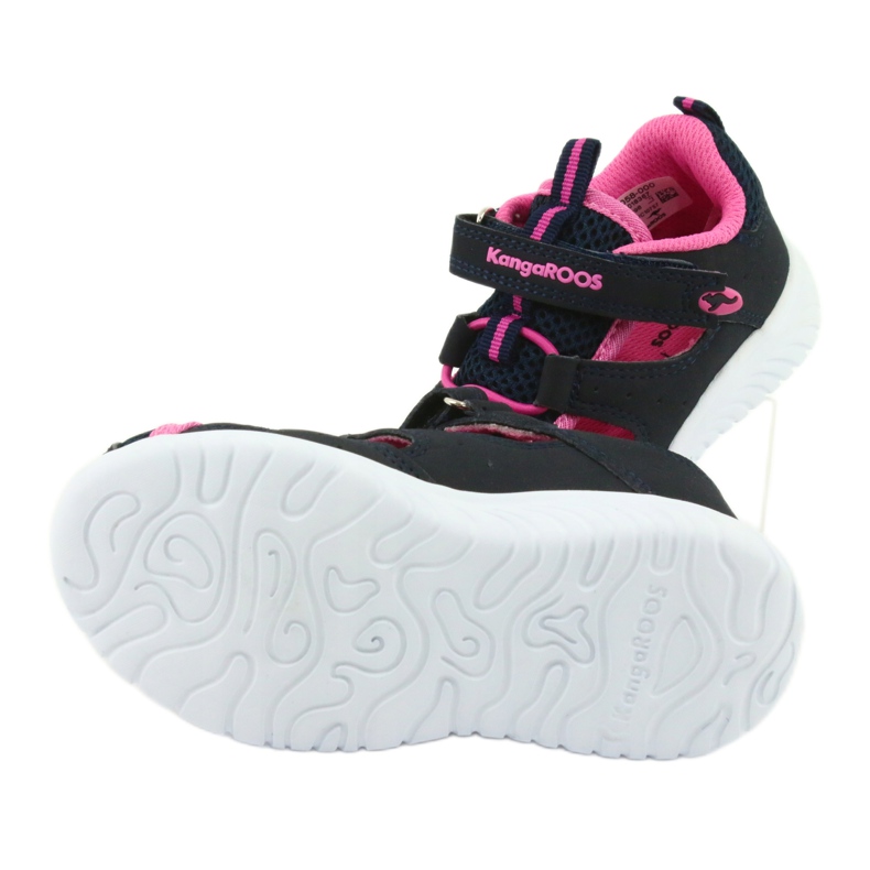 Klettsandalen KangaRoos 02058 dk navy marineblau rosa 5