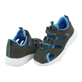 Sandalen mit Fersenklettverschluss KangaRoos 02058 grau blau 4