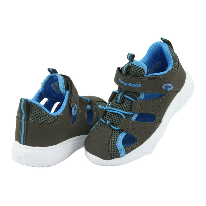 Sandalen mit Fersenklettverschluss KangaRoos 02058 grau blau 4