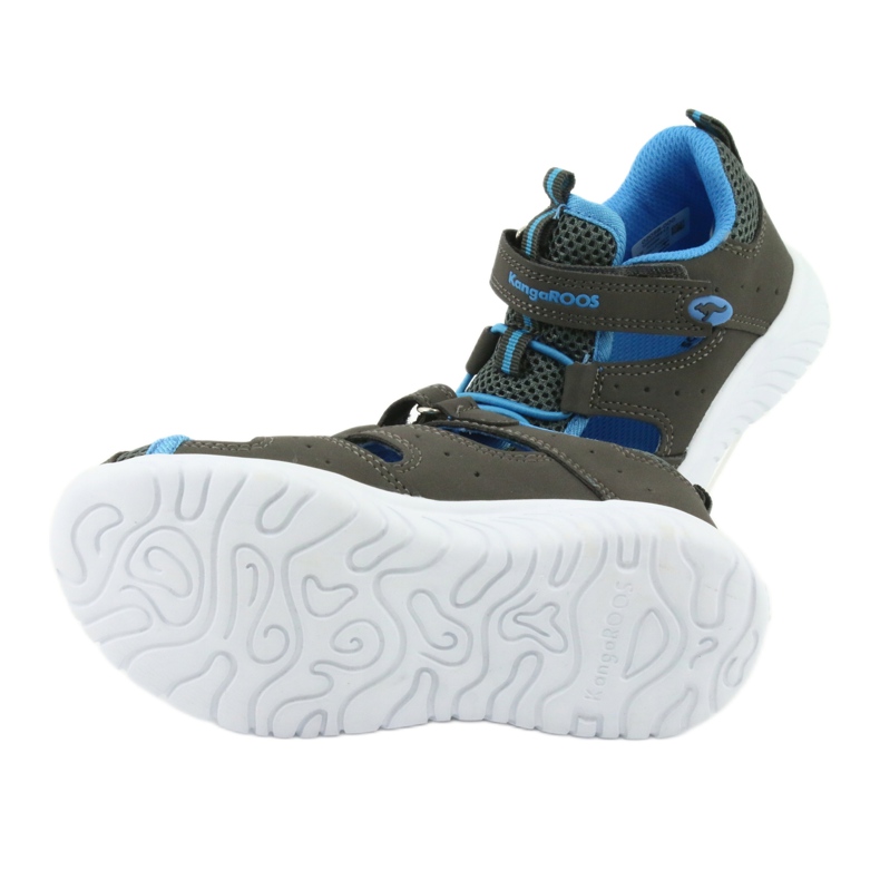 Sandalen mit Fersenklettverschluss KangaRoos 02058 grau blau 5