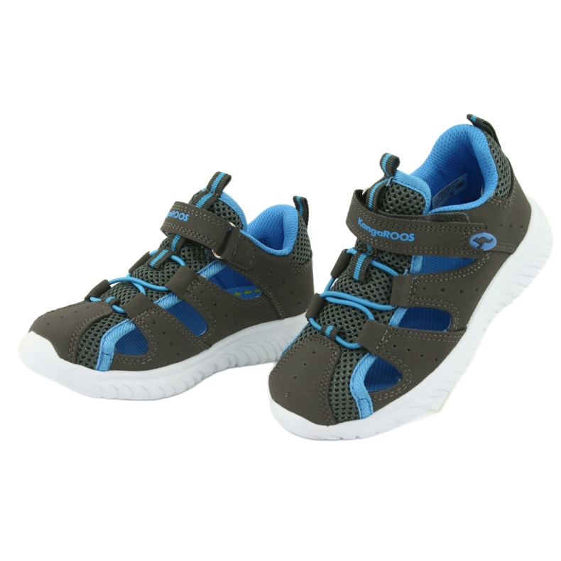 Sandalen mit Fersenklettverschluss KangaRoos 02058 grau blau 3