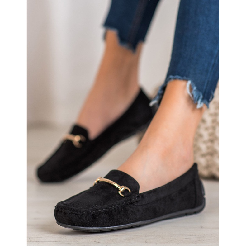 Seastar Stylische Wildleder-Loafer schwarz 1