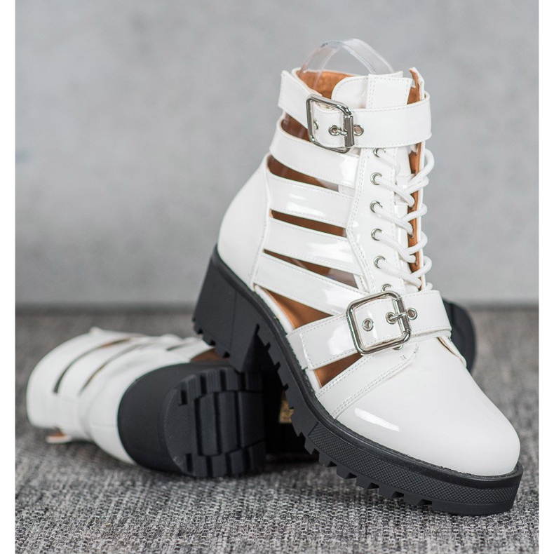 Seastar Lackierte Modestiefel weiß 1