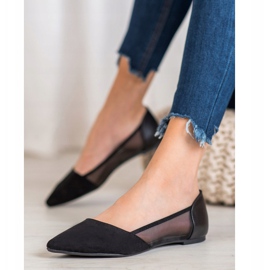 Evento Ballerinas mit Mesh schwarz 1