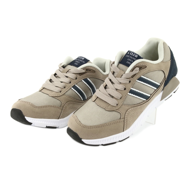 Kinder beige Sports Schuhe American Club BS10 3
