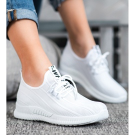 SHELOVET Weiße durchbrochene Schuhe 1