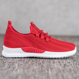 SHELOVET Rote durchbrochene Schuhe 1