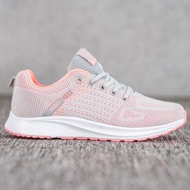 Ax Boxing Bequeme durchbrochene Sportschuhe orange grau 2