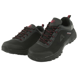 American Club HL02 wasserdichte Softshell-Sportschuhe schwarz rot grau 3