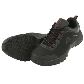 American Club HL02 wasserdichte Softshell-Sportschuhe schwarz rot grau 5