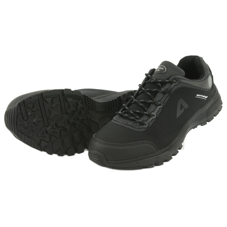 American Club HL02 wasserdichte Softshell-Sportschuhe schwarz grau 5