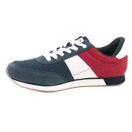 American Club FH07 Herren Sportschuhe weiß rot navy blau 2