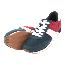 American Club FH07 Herren Sportschuhe weiß rot marineblau 5