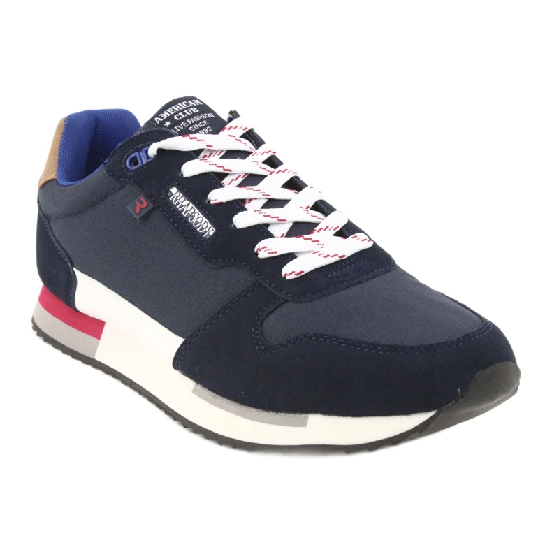 American Club RH12 Leichte Sneaker weiß marineblau 1