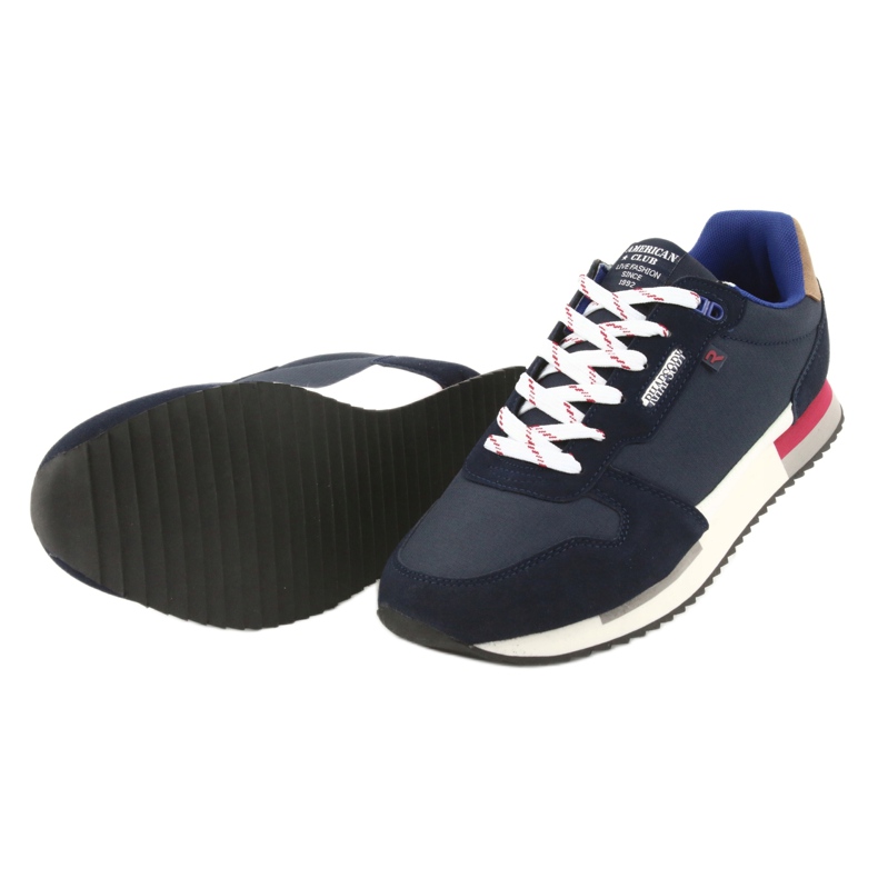 American Club RH12 Leichte Sneaker weiß navy blau 5