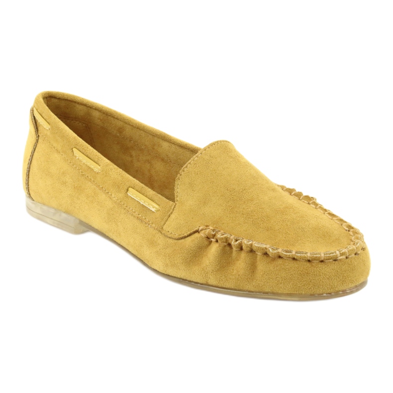 Damen Wildleder Loafer Sergio Leone 722 gelb 1