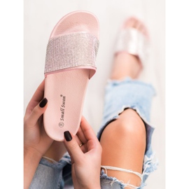 SHELOVET Hausschuhe auf der Plattform rosa 2