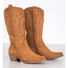 Seastar Hohe Cowgirls mit einem Muster braun 1