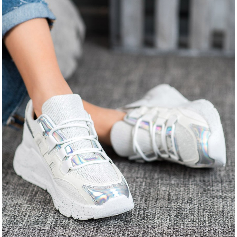 Seastar Sneakers mit Glitzer weiß 1