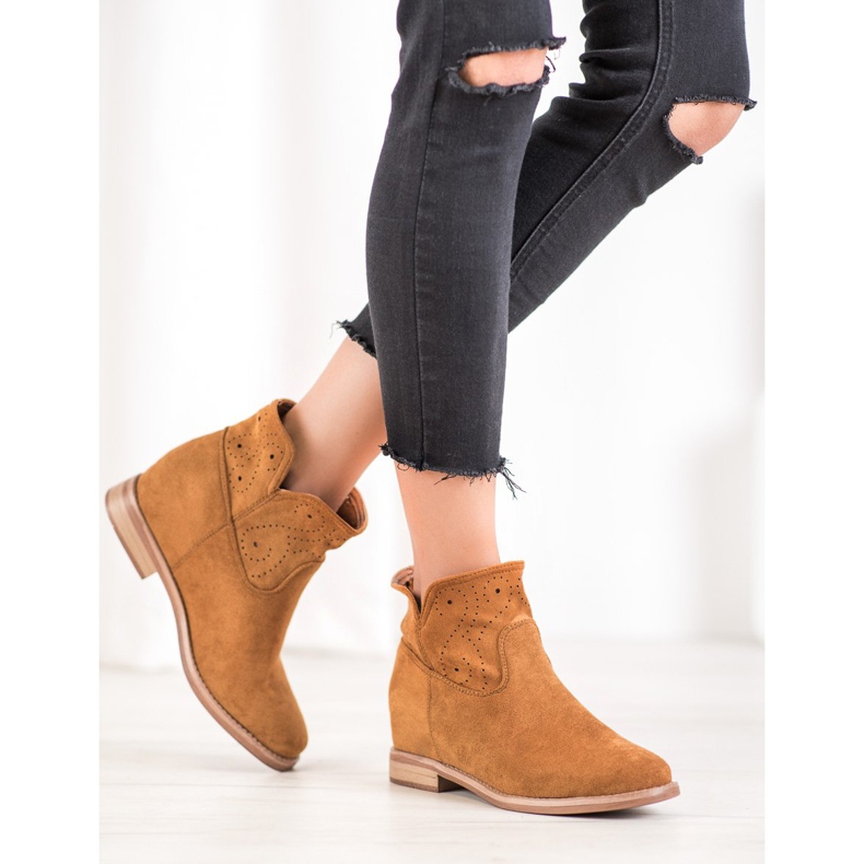 Seastar Stiefel mit durchbrochenem Muster braun 2