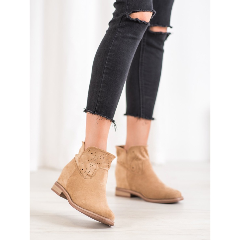 Seastar Stiefel mit durchbrochenem Muster braun 2