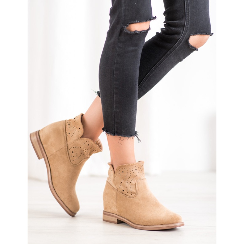 Seastar Stiefel mit durchbrochenem Muster braun 1