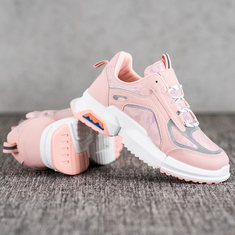 SHELOVET Sportschuhe auf der Plattform rosa 1