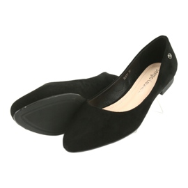 Schwarze Wildlederballerinas Sergio Leone BL611 5