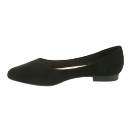 Schwarze Wildlederballerinas Sergio Leone BL611 2