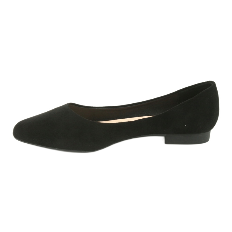 Schwarze Wildlederballerinas Sergio Leone BL611 2