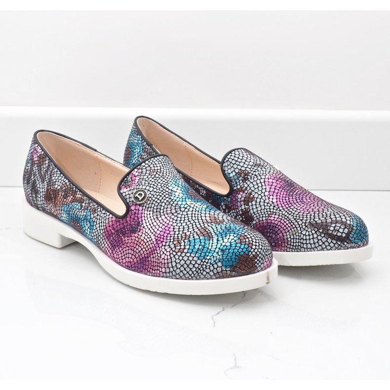 Klassische schwarze florale Jazzschuhe ZQ630-1 mehrfarbig 2