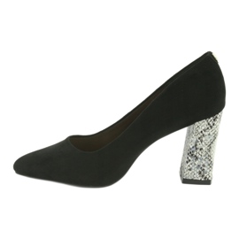 Schwarze Wildlederpumps Sergio Leone 216 grau 2