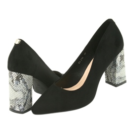 Schwarze Wildlederpumps Sergio Leone 216 grau 4