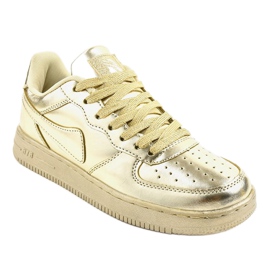 Gold glänzende Sportschuhe B731-37 golden 1