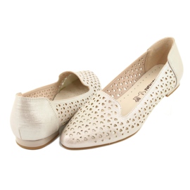 M.Daszyński Lords goldene Ballerinas Daszyński SA151 braun grau 4