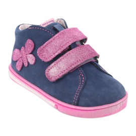 Mazurek 264 Motor -navy/rosa Schmetterlingsstiefel blau 1