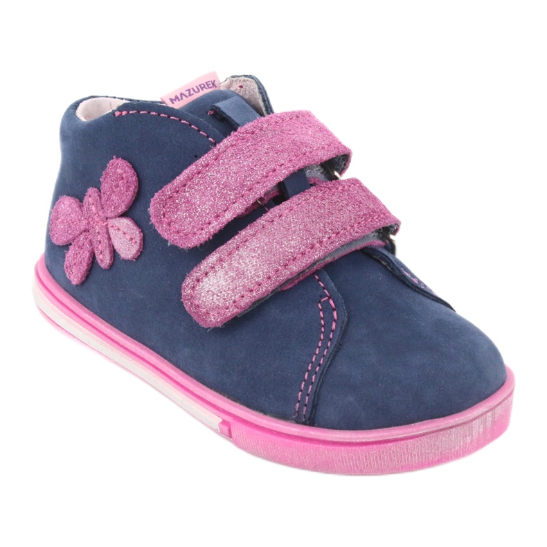 Mazurek 264 Motor -navy/rosa Schmetterlingsstiefel blau 1