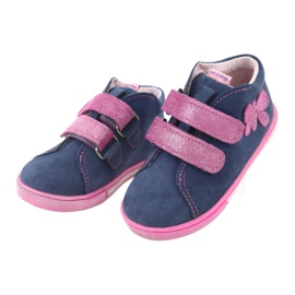 Mazurek 264 Motor -navy/rosa Schmetterlingsstiefel blau 3