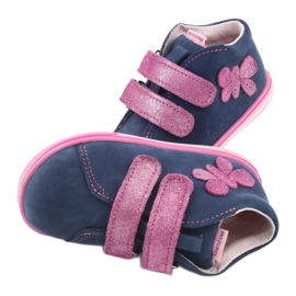 Mazurek 264 Motor -navy/rosa Schmetterlingsstiefel blau 6