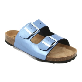 Medizinische Hausschuhe IZZI, BIOX Alex blau 1