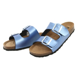 Medizinische Hausschuhe IZZI, BIOX Alex blau 3