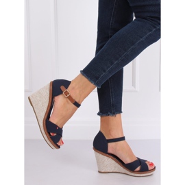 Keilsandalen R133P Blau marineblau 1