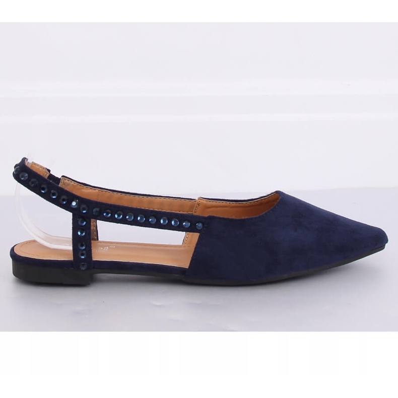 Ballerinas mit offenen Absätzen marineblau YJ335 Blau 2