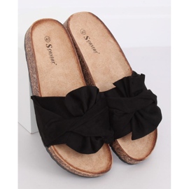 Schwarze Korkhausschuhe CK115P Schwarz 2