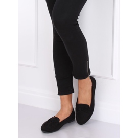 Schwarze Damen-Loafer 9F127 Schwarz 1