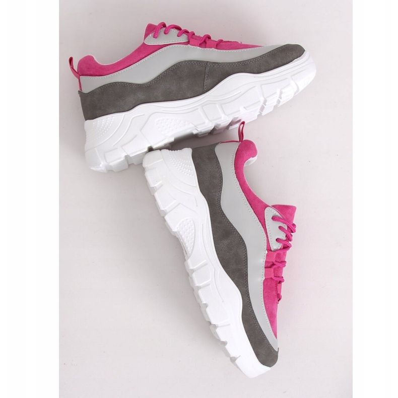 Mehrfarbige 902-3 Graue Sportschuhe rosa 1