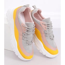 Mehrfarbig 902-3 Gelbe Sportschuhe 1