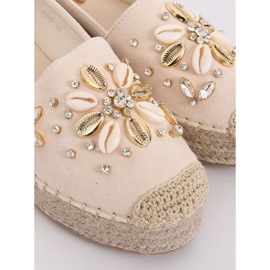 Beige Espadrilles für Damen JH96P Beige 1