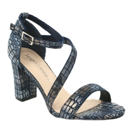 Gladiatorensandalen Sergio Leone SK870 marineblau 3